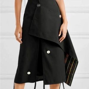 3.1 Phillip Lim Asymmetrical Wool Midi Skirt